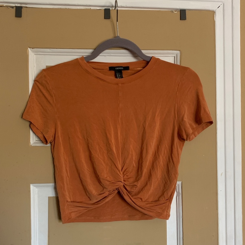 Burnt orange Crop top